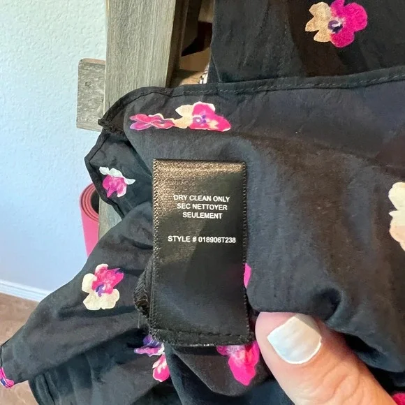 Rebecca Taylor Floriana Fleur stretch silk tank size 2 - Picture 5 of 8